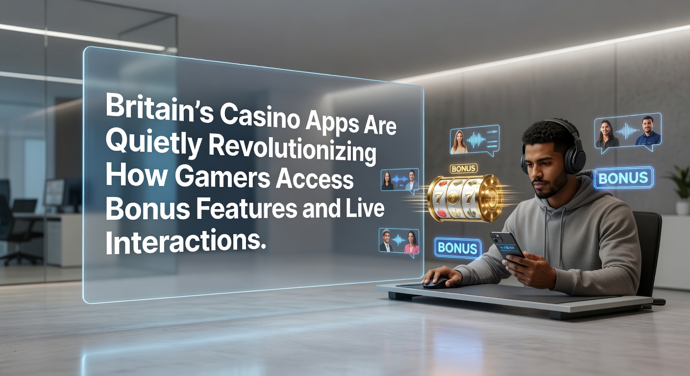 Britain's casino apps showcasing seamless bonus features and live dealer interfaces on mobile screens