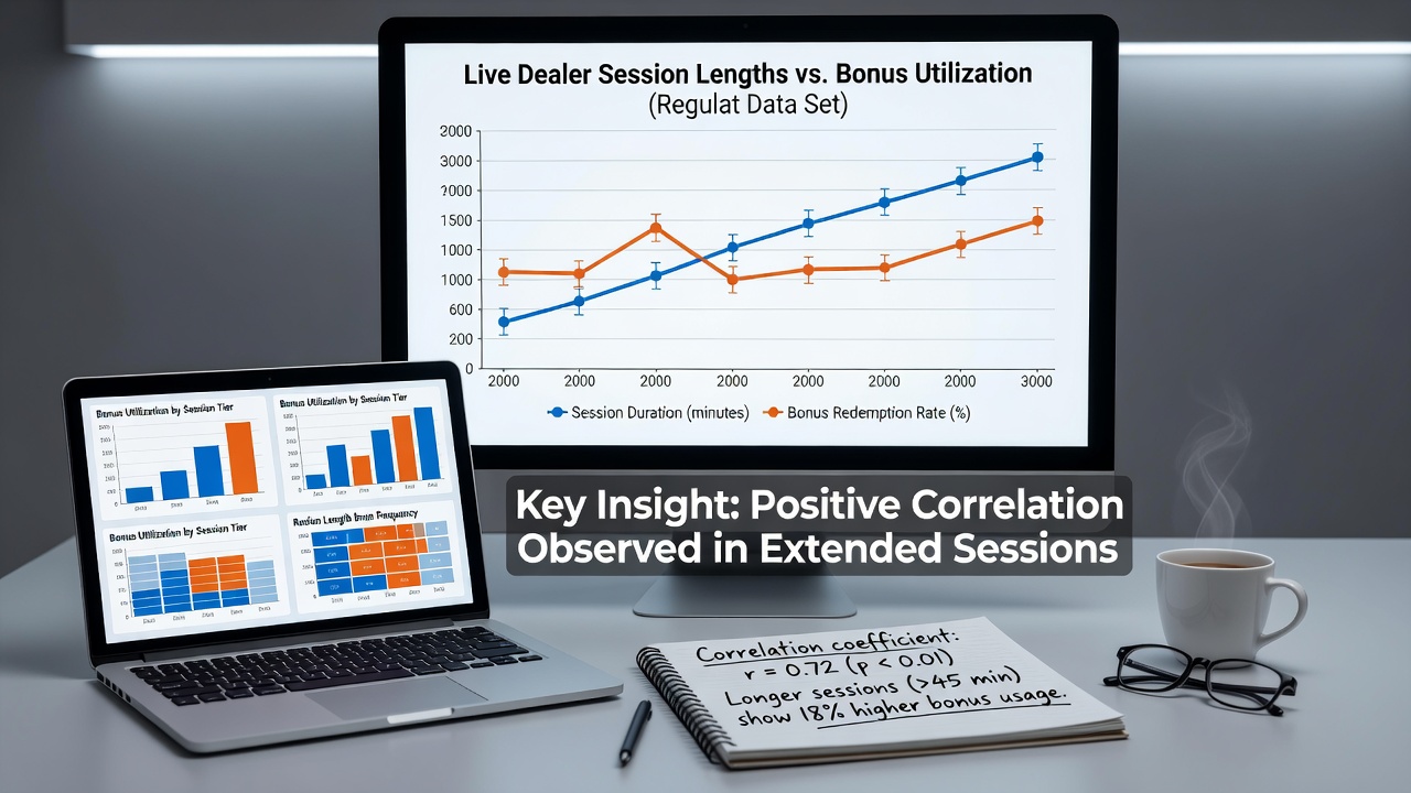 Infographic illustrating bonus redemption flow during extended live dealer sessions on mobile devices