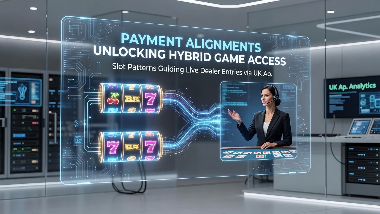 Illustration of payment flow linking slot patterns to live dealer game access in UK mobile apps