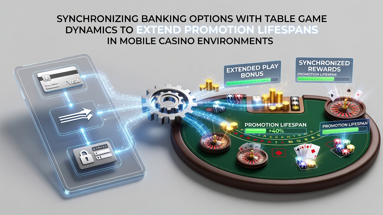 Mobile casino interface showing synchronized banking and table game options on a smartphone screen